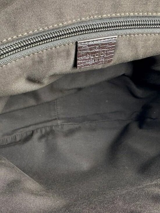 Auth GUCCI GG Supreme Backpack Brown PVC - z8263 main image 11